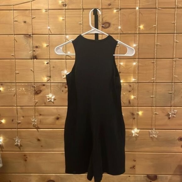Lululemon Tight-Fit Knit Bodysuit One Piece Romper Contouring Black Size S - Picture 5 of 10